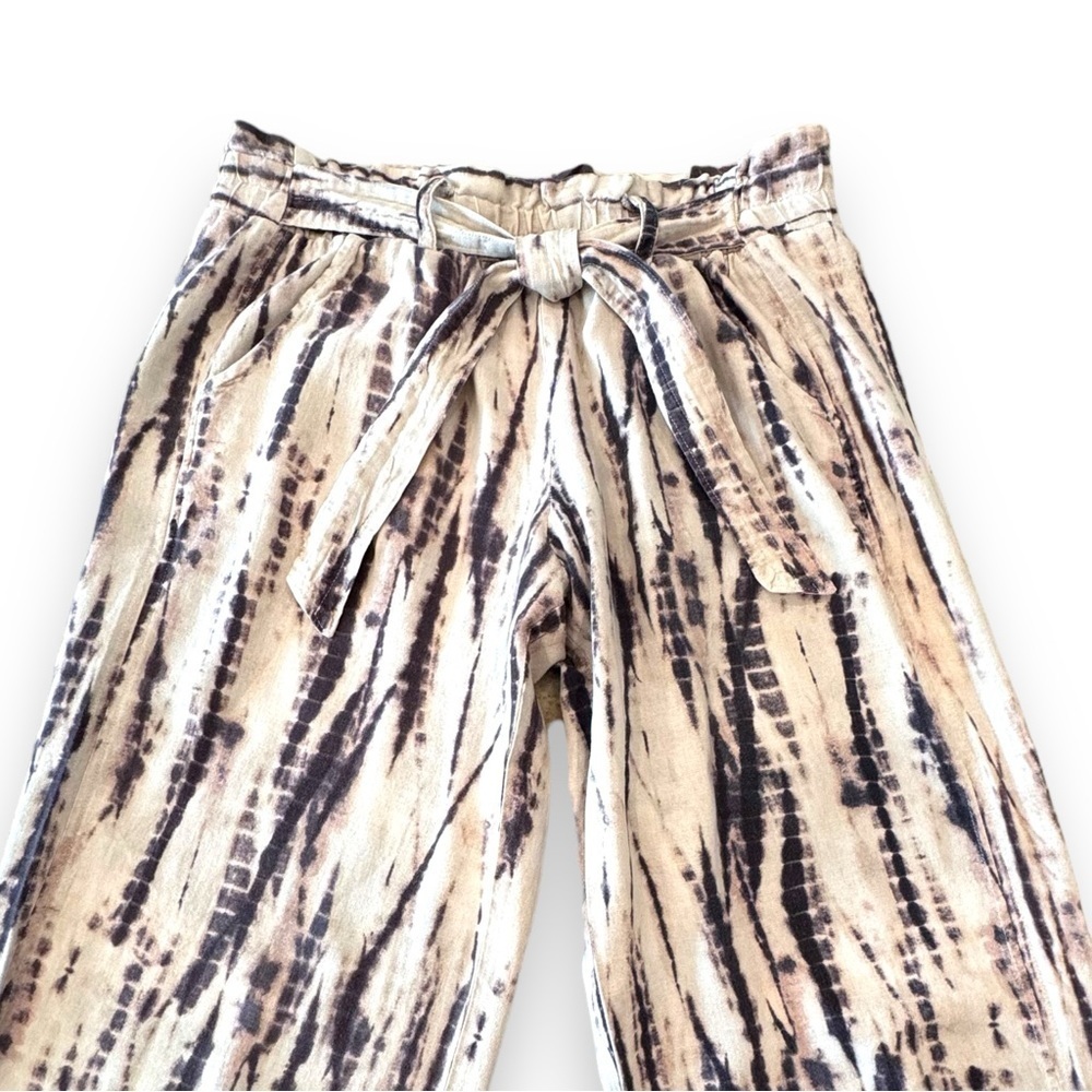 Jolt Tie Dye Wide Leg Paperbag Drawstring Waist Beach Pants Sz Small
Linen Blend - Picture 2 of 5